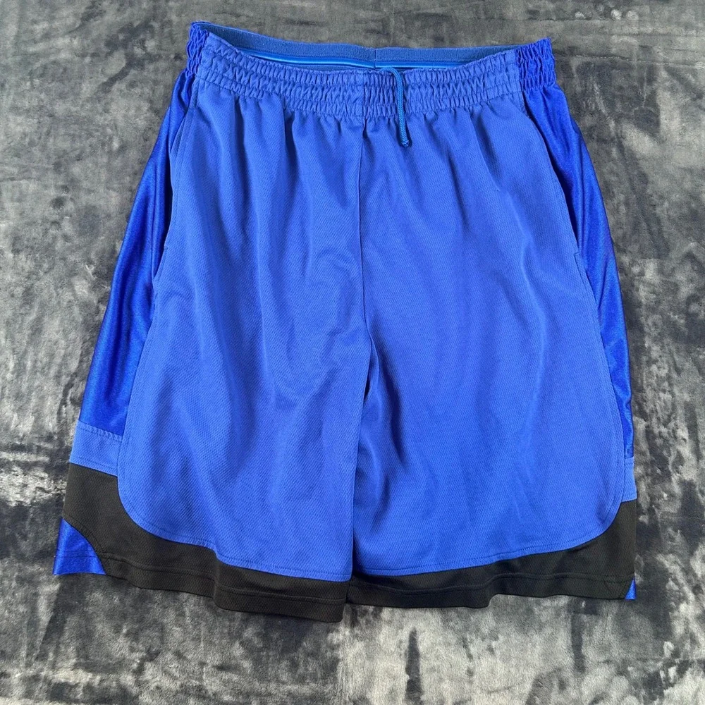 Footaction USA Basketball Shorts Mens XL Blue Mesh Athletic Drawstring